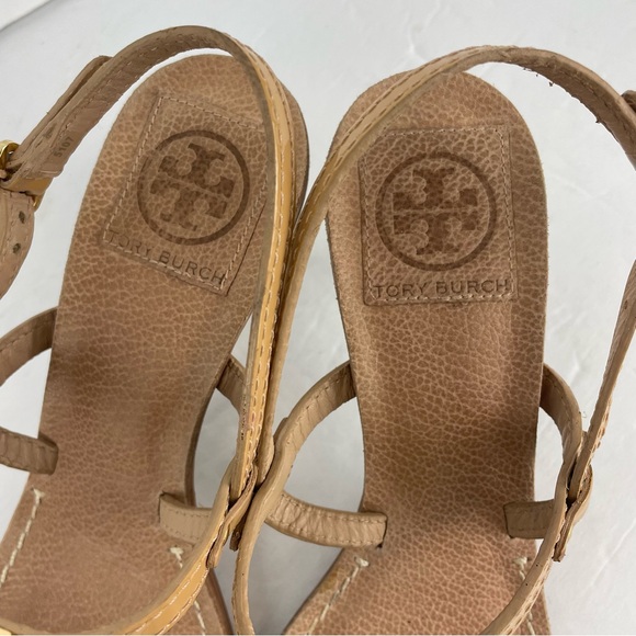 Tory Burch Kailey Heel Patent Leather Sandals Size 7.5 - Picture 4 of 6